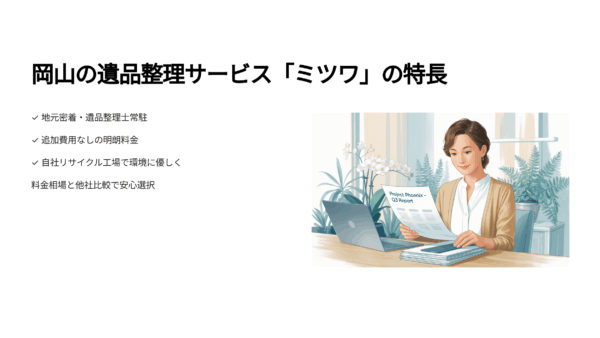 岡山で遺品整理ならミツワ｜料金相場と他社との違いが丸わかり