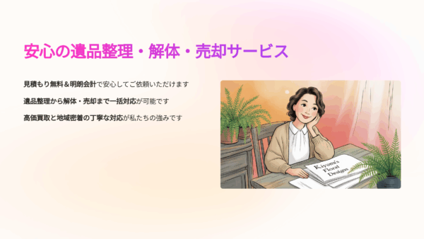 岡山で遺品整理を依頼するなら｜見積もり無料・買取対応の和広建設が安心な理由