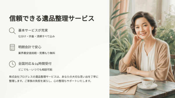 岡山・遺品整理プログレスの料金と評判を徹底解説｜サービス内容も写真で紹介