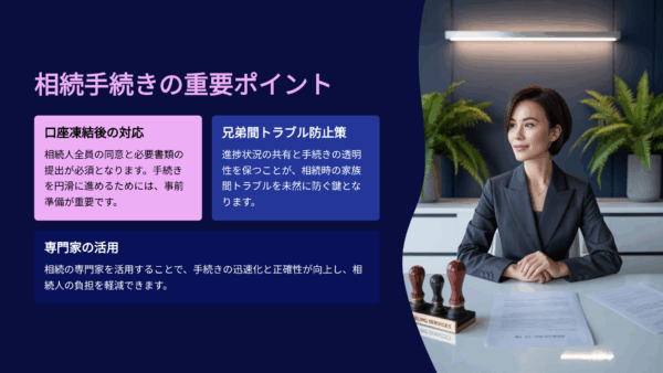 75歳、亡き母の預金口座が凍結され兄弟間に不信感。【金融機関との手続きミス】