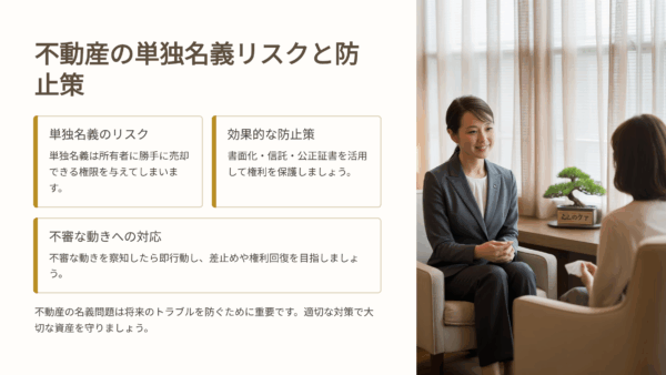 71歳、兄に名義を任せた結果、売却されていた。【相続後のトラブル典型例】