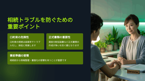 73歳、口約束で相続を進めた結果、全員が訴訟に。【正式書類の重要性】