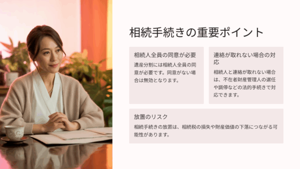 【相続基礎講座23】相続人の一人が連絡取れないときはどうする？
