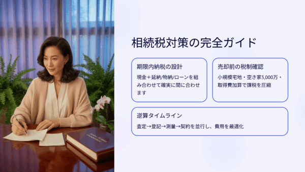 相続税の納税資金が足りないときの実家売却・延納・物納・リースバック完全比較【76歳の最適解】
