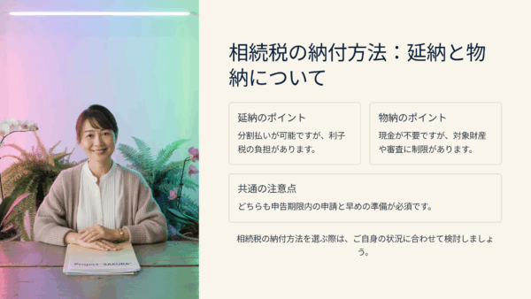 【相続基礎講座29】相続税が払えないとどうなる？延納・物納の選択肢