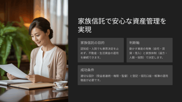 【相続基礎講座44】家族信託とは？普通の家庭でも使うべき？
