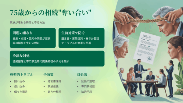 75歳からの相続“奪い合い”実例｜口コミ・評判・レビューで知る家族が壊れる瞬間と守る方法