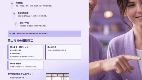 【初心者向け】岡山市で相続が発生したら?相続とは何か、基本の「き」から専門家が解説