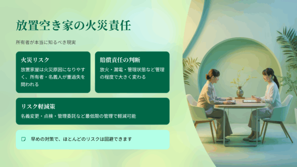 放置空き家の火災責任はどうなる？口コミ・評判・レビューから見えた“所有者が本当に知るべき現実”