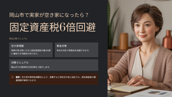 岡山市で実家が空き家になったらどうする?固定資産税6倍回避の緊急対策マニュアル